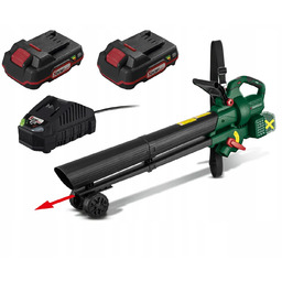 Akumulatorowa Dmuchawa Ogrodowa Parskide 3W1 Odkurzacz 2AKUMULATOR Ładowark