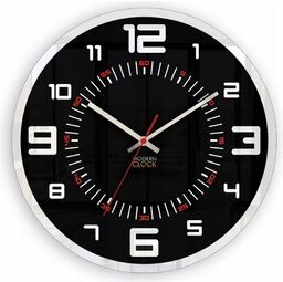 Zegar ścienny okrągły cichy klasyczny akrylowy na ścianę