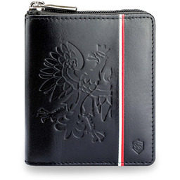 Portfel Męski Skórzany STEVENS Patriotyczny Orzeł Flaga Godło