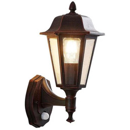 Lindby - Noor Ścienna Lampa Ogrodowa w/Sensor Rust