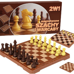 Szachy Warcaby 2w1 Magnetyczne Gra Klasyczna Duże