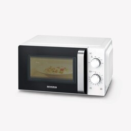 Kuchenka Mikrofalowa Mikrofalówka 17L 700W Timer Czarna/biała Severin