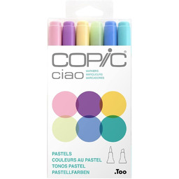 COPIC Ciao Marker Set "Pastels" z 6 kolorami,