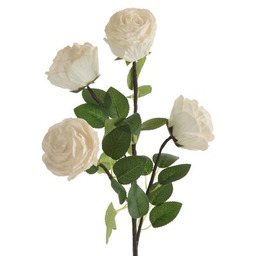 EUROFIRANY Sztuczny kwiat Flore 745 Róża Kremowy