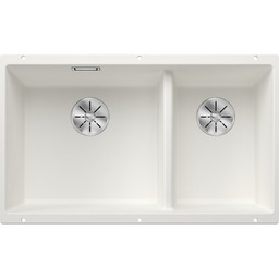 BLANCO Zlewozmywak dwukomorowy Subline 430/270-U 523155 Biały 46x75.5
