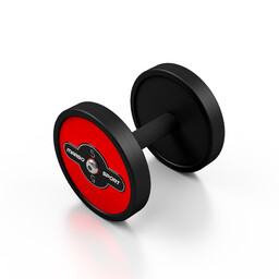 Marbo Sport Hantla stalowa gumowana 5 kg czerwony
