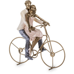 Figurka dekoracyjna para na rowerze 26x24 134134