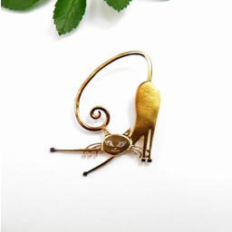 Zawieszka - Kot Filemon brązowy