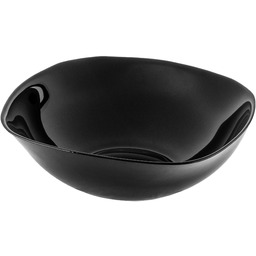 Salaterka szklana czarna 19 cm, 1 szt.
