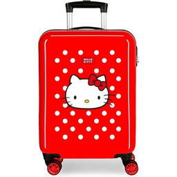 Hello Kitty walizka, Granat, 38x55x20 cm, walizka kabinowa