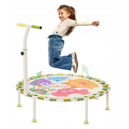 Trampolina dla dzieci składana z uchwytem cicha mini
