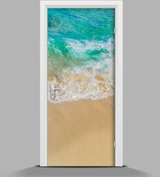 Naklejka na drzwi Na plaży