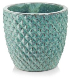 Turkusowa donica ceramiczna mrozoodporna 47 cm Polnix Glazed