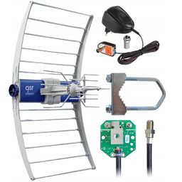 Antena DVB-T2 Do Tv Naziemnej Szerokopasmowa Siatkowa 4K