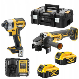 Zestaw bezszczotkowy DeWALT DCG405+DCF887 18V Xr 2x5Ah Tstak