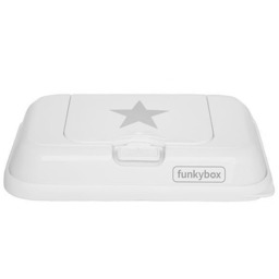 Funkybox, Pojemnik na chusteczki, To Go, Star, White/Silver