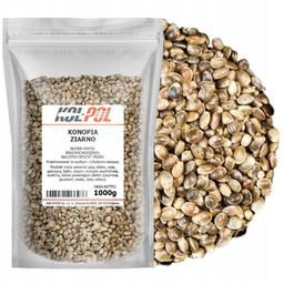 NASIONA KONOPI 1kg Konopia ziarno niełuskane naturalne jakość