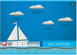 Blok techniczny A4 10 kartek biały 170g INTERDRUK