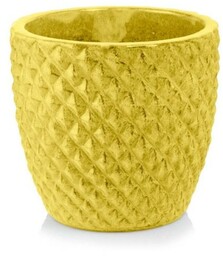Żółta donica ceramiczna mrozoodporna 24 cm Polnix Glazed