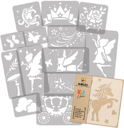 Szablon malarski wielokrotny (14 szt.) // magia