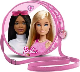 Barbie Fashion-okrągła torba na ramię, różowa, 6 x