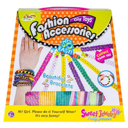 Zestaw Do Tworzenia Biżuterii, Bransoletek, Kolorowe Sznurki +