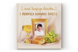 Personalizowana pamiątka Komunii Świętej dla chłopca