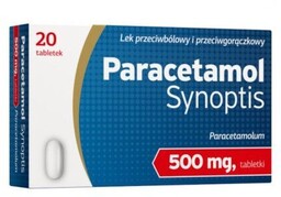 Paracetamol Synoptis 500 mg, 20 tabletek