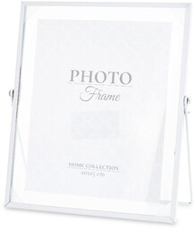 Ramka na zdjęcie zdjęcia metalowa biała 28x26x13 157114