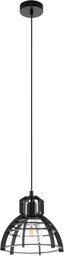 EGLO IPSWICH lampa wisząca, stal, 60 W, czarna