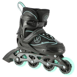 Nils Extreme Łyżworolki NA11008 czarno-miętowe