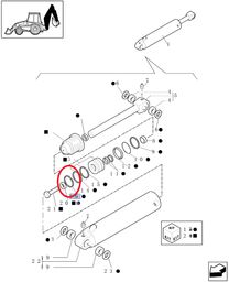 Pierścień tłokowy siłownika CASE CNH 85800823