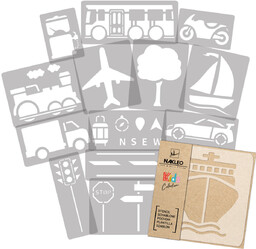 Szablon malarski wielokrotny (14 szt.) // transport