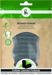 Konjac PLIC gąbka do ciała z węglem bambusowym