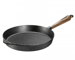 Skeppshult Patelnia grillowa okragła 28 cm, WALNUT