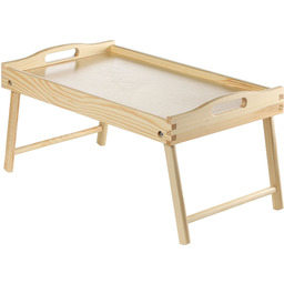 Stolik śniadaniowy Solia, pod laptopa, 50 cm, bezbarwny