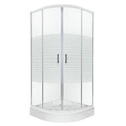 Kabina z brodzikiem półokrągła 80x80 Madera Kerra