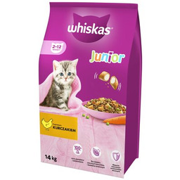 WHISKAS Karma dla kota Junior Kurczak 14 kg