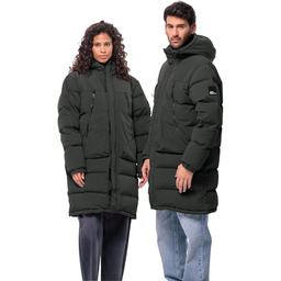 Kurtka puchowa Jack Wolfskin Dellbruec Long JKT granit