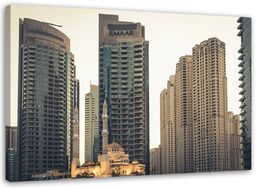 Obraz na płótnie, Wieżowce w Dubaju architektura 60x40