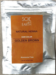 Naturalna Henna Złocisty Brąz, Soil & Earth, 100g