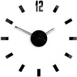 Zegar ścienny naklejany duży nowoczesny akrylowy na ścianę