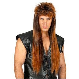 Brązowa peruka Rocker