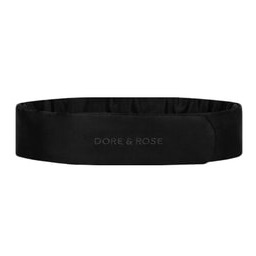 Dore & Rose Silk Headband Black Opaska