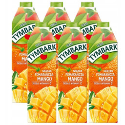 Tymbark Nektar pomarańcza mango 1 l x 6
