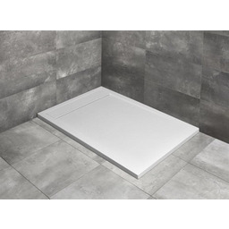 Radaway brodzik z konglomeratu Teos F biały 160x80