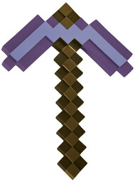 Diamentowy kilof Minecraft fioletowy - 40,5 cm -