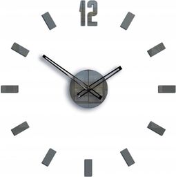 Zegar ścienny naklejany duży nowoczesny akrylowy na ścianę