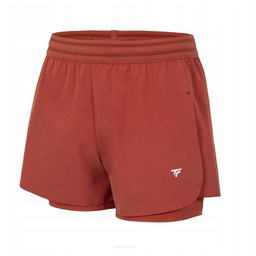 Spodenki tenisowe damskie Tecnifibre Team Stretch ceglane XS