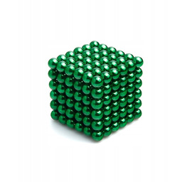 Kulki Magnetyczne 5 mm duże 216 szt Zielone